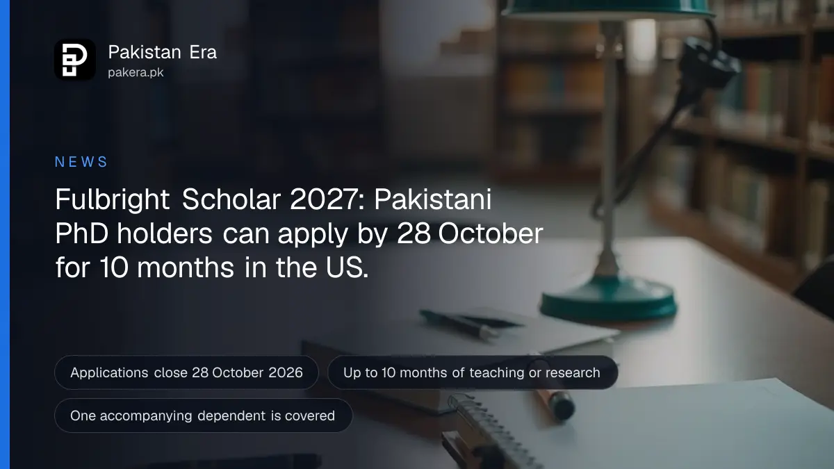 Pakistani university library reading table with books and a notebook in soft light