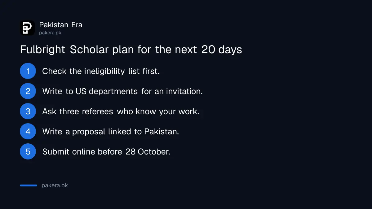 Plan for the Fulbright Scholar Program 2027 application before the 28 October deadline