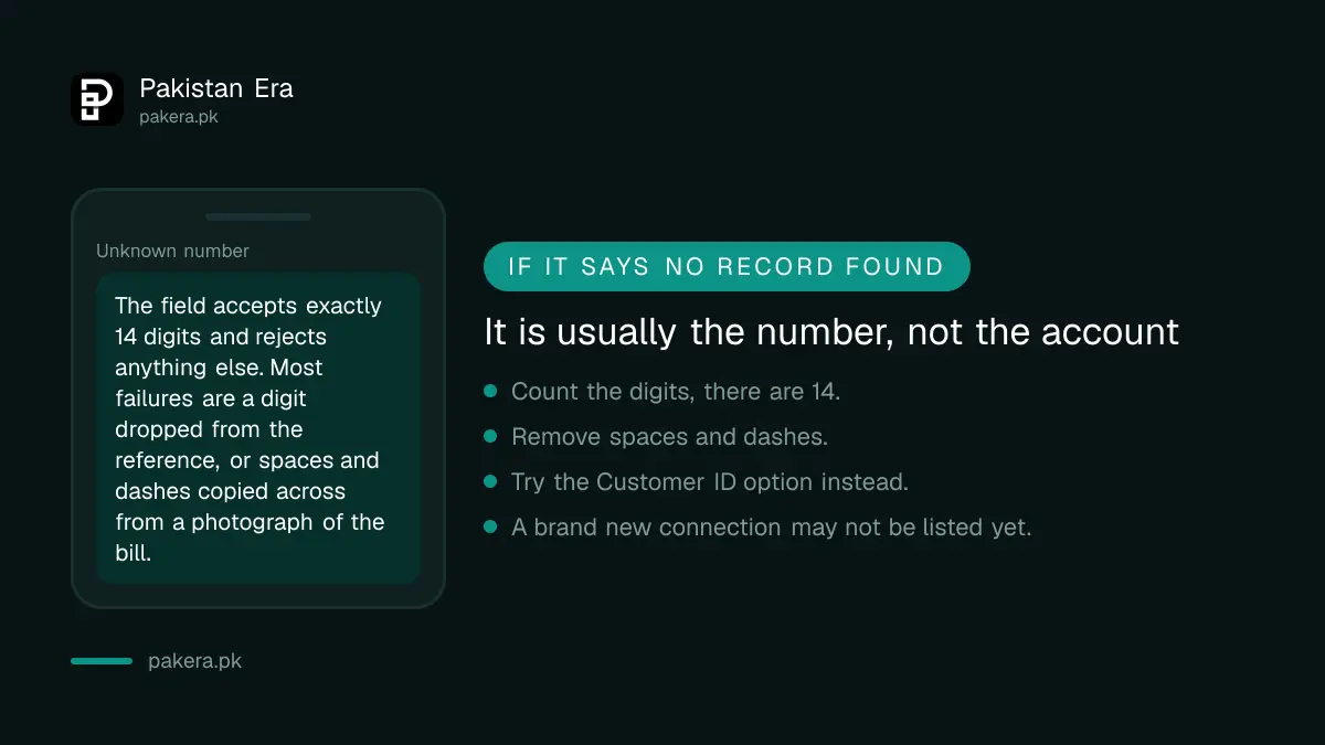 What to do when a GEPCO bill search returns no record