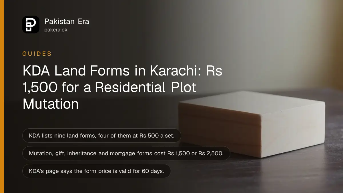 A plain smooth wooden block on a dark wooden table against a plain cream wall in soft daylight