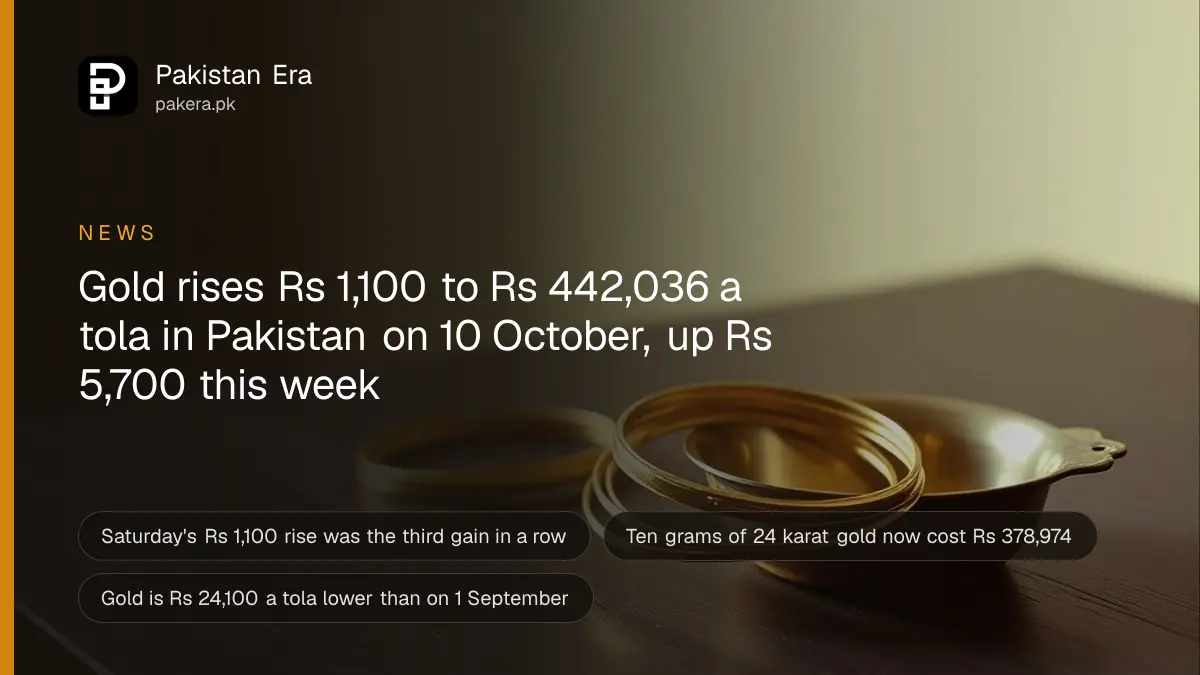 Close-up of thin gold bangles and a small brass weighing pan on a dark wooden table