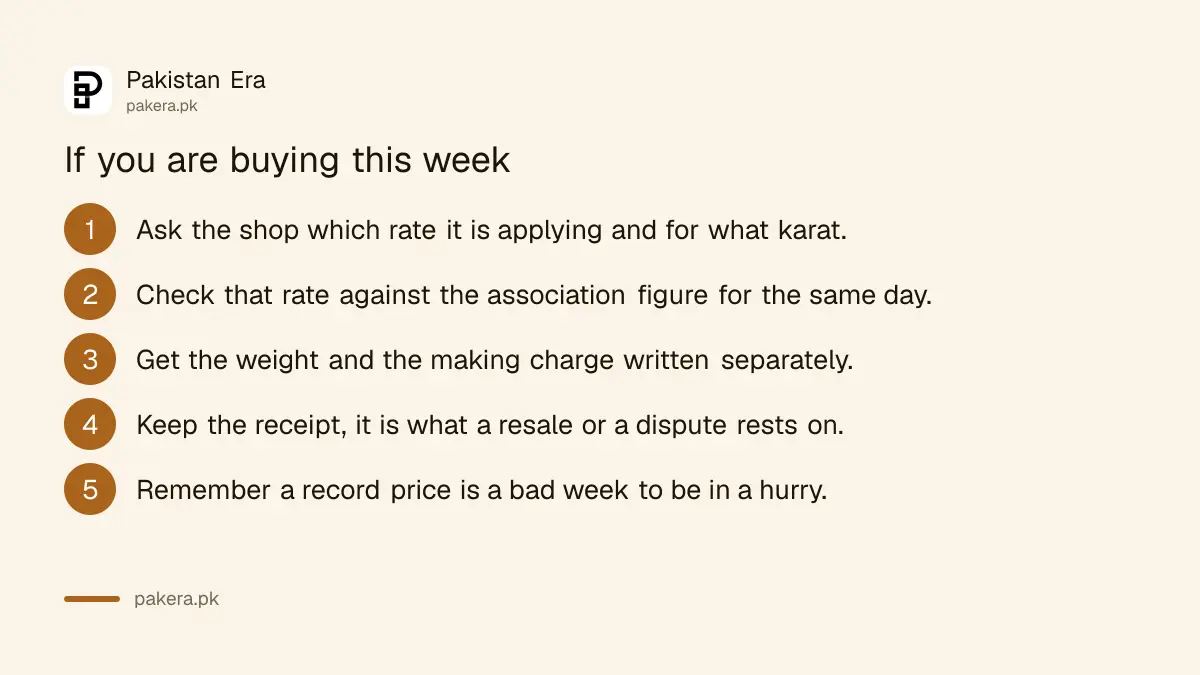 What to check when buying gold in Pakistan at a record price