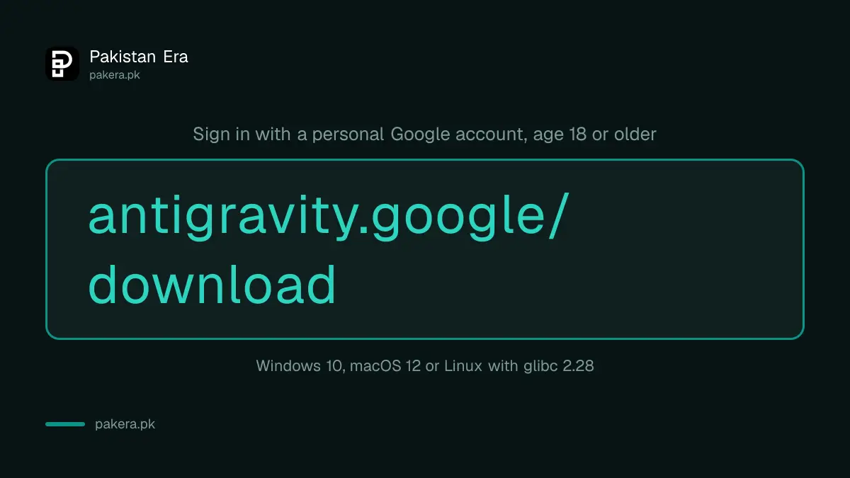 Download Google Antigravity at antigravity.google/download