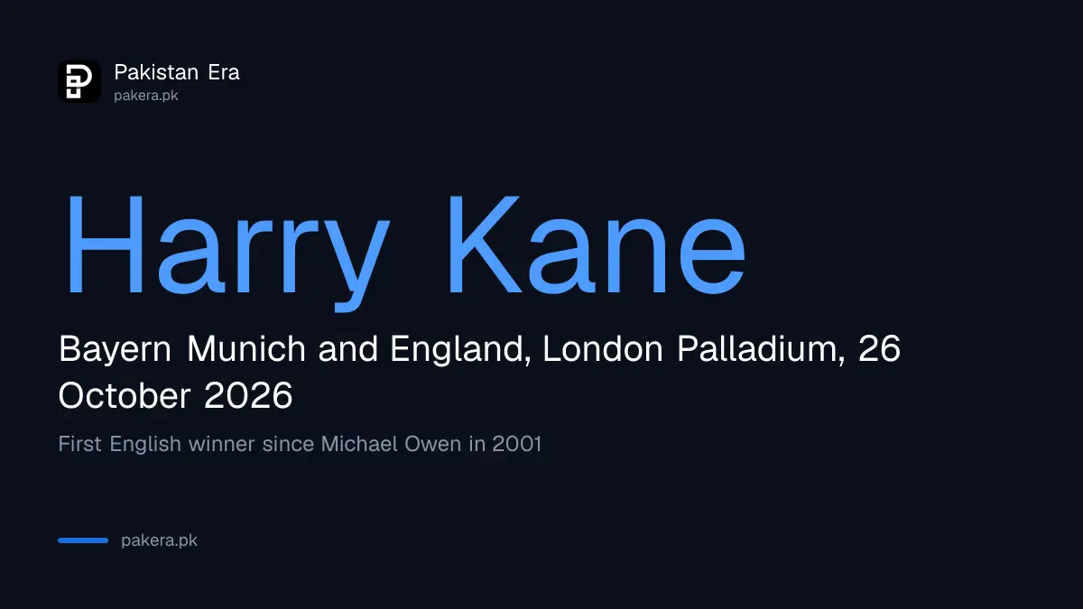 Harry Kane wins the men's Ballon d'Or 2026