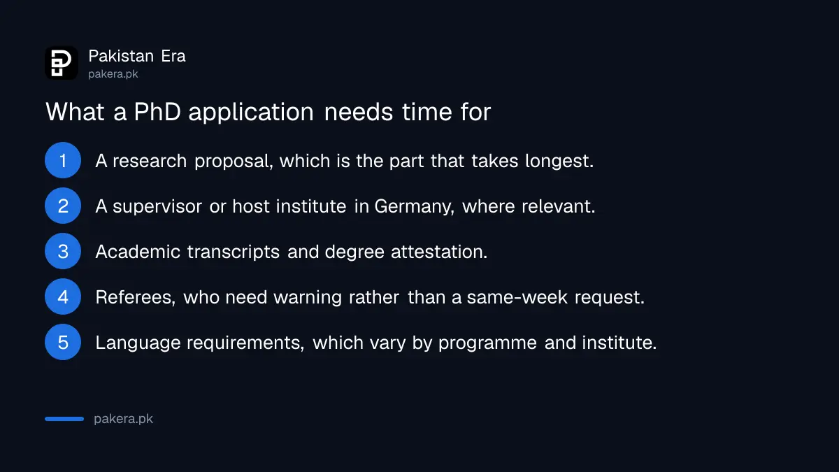 What a PhD scholarship application requires preparation for
