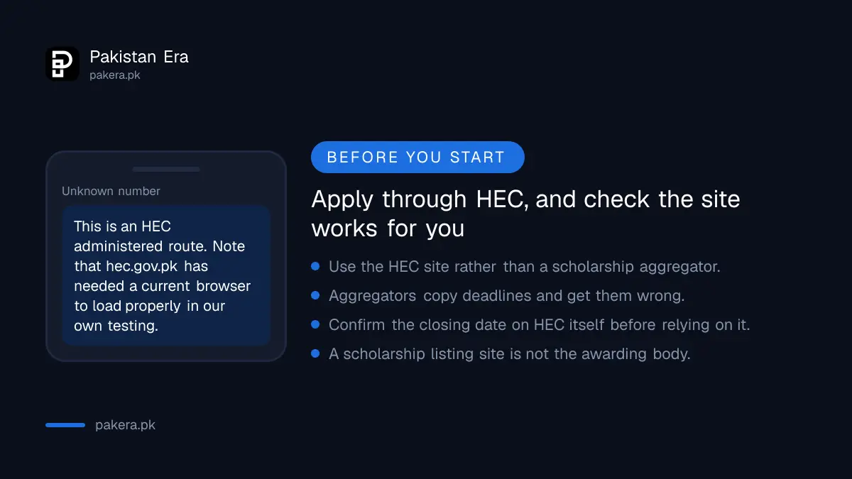 Apply for HEC DAAD scholarships through the official commission route