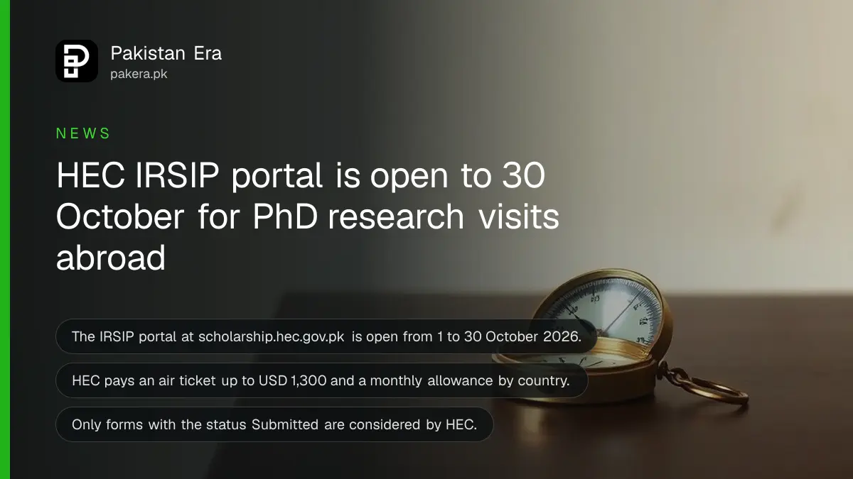 A brass compass on a dark wooden table, for an article on the HEC IRSIP research fellowship abroad