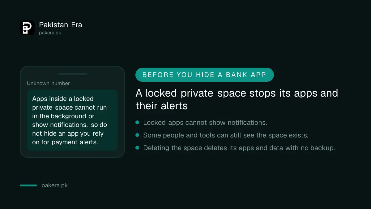 What Android private space can and cannot hide in Pakistan