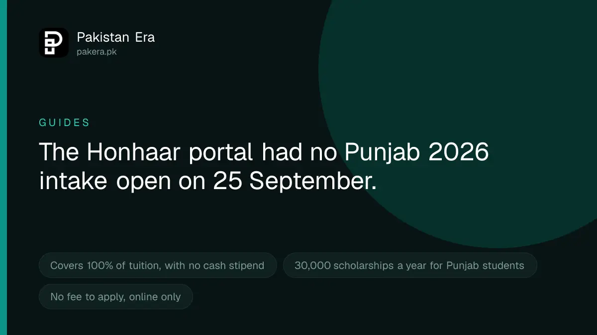 How to apply for the Honhaar Scholarship in Punjab