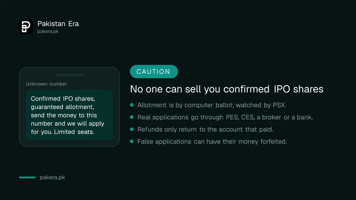 Warning signs of IPO allotment scams in Pakistan