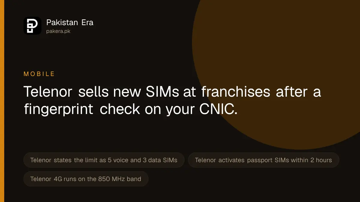 How to buy a new Telenor SIM in Pakistan