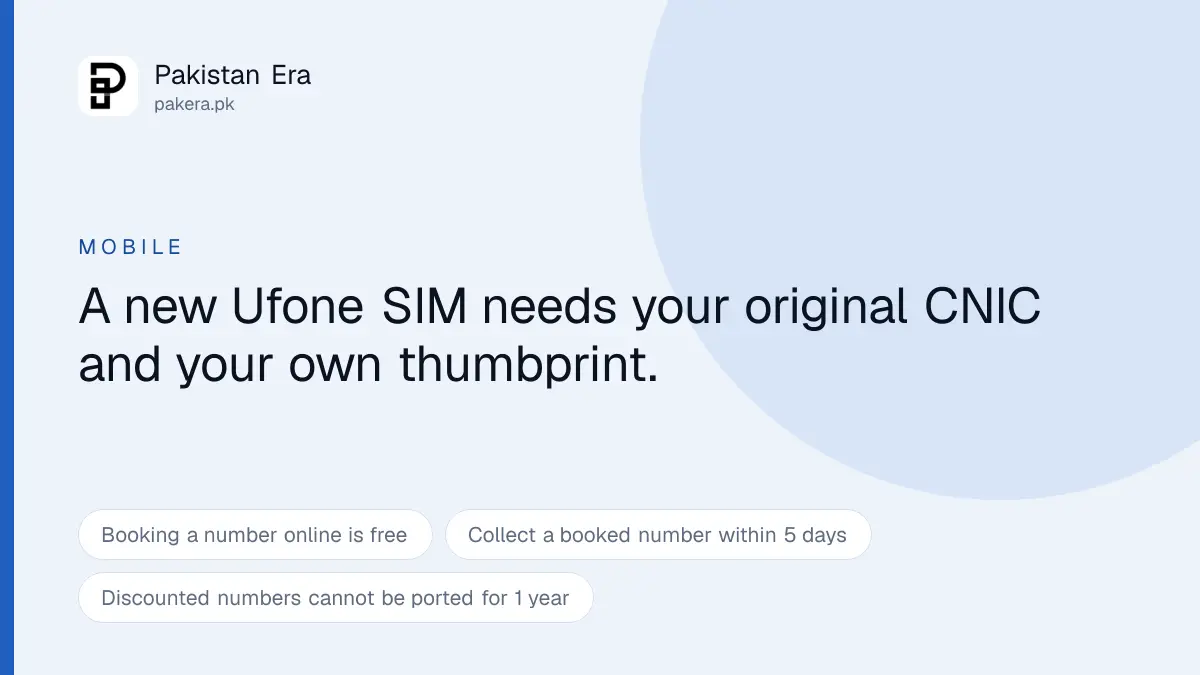 How to buy a new Ufone SIM in Pakistan
