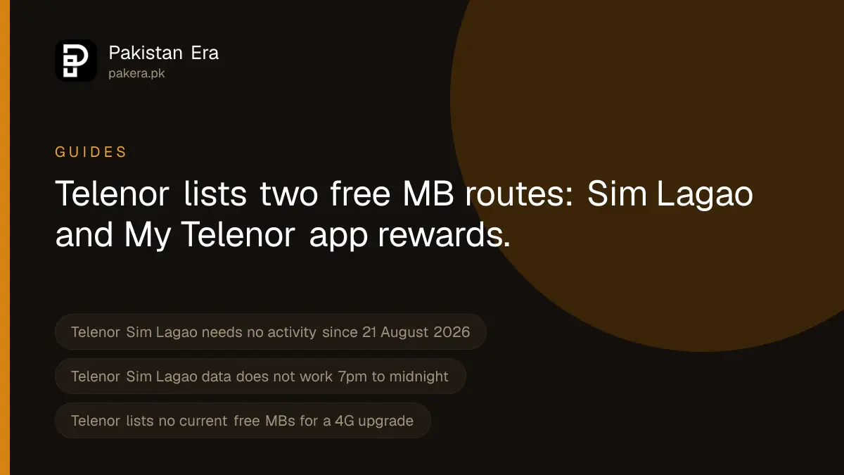 How to get free MBs on Telenor