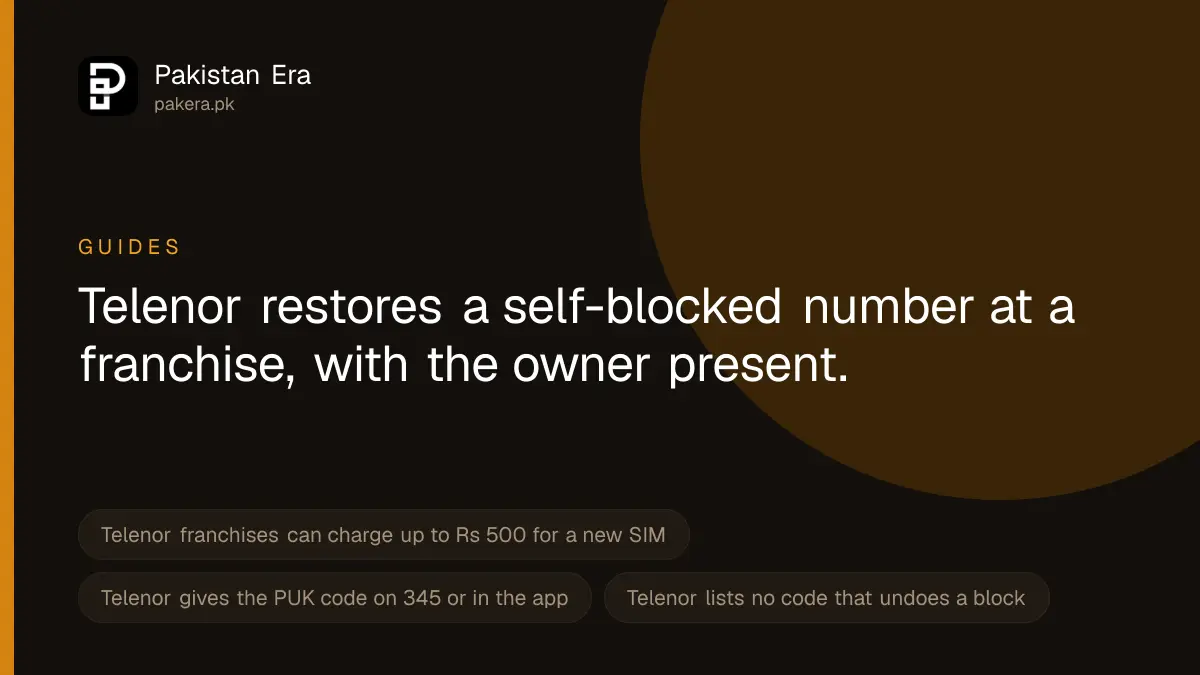 How to reactivate a self-blocked Telenor SIM