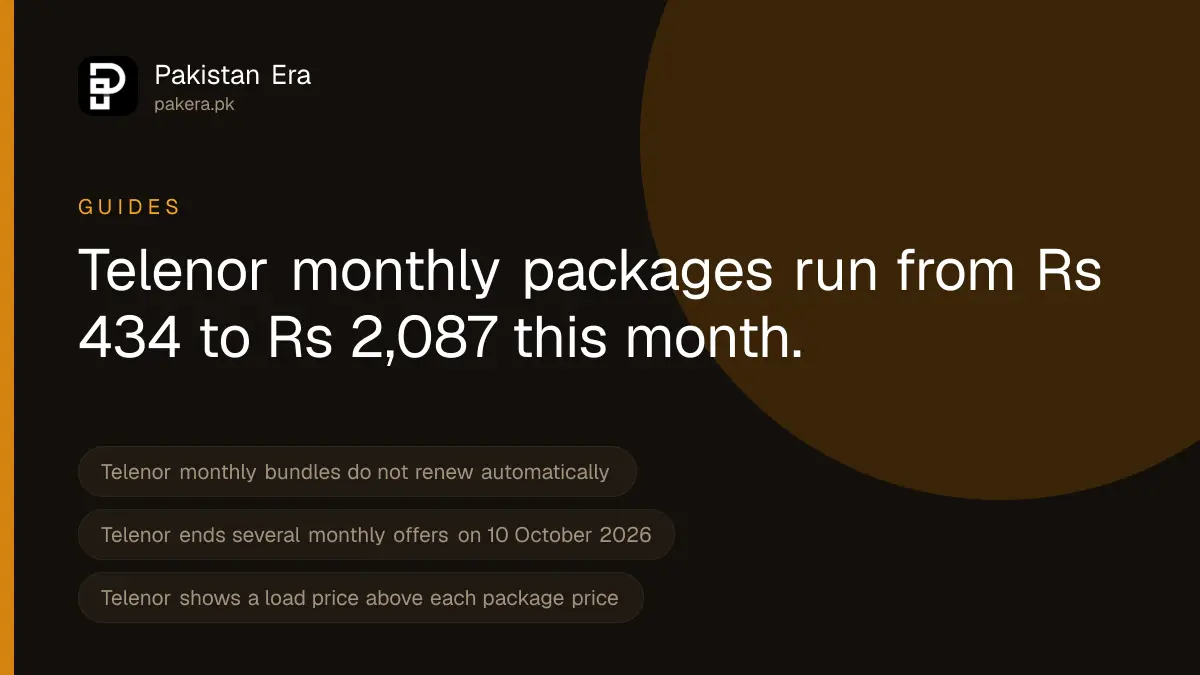 How to subscribe to a Telenor monthly internet package
