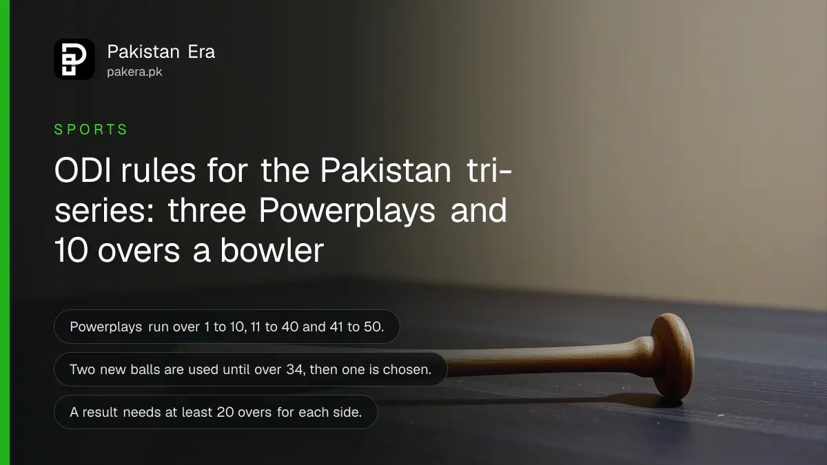 Still life of a short wooden gavel on a dark wooden table, for a guide to ODI rules in the Pakistan tri-series