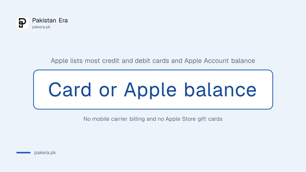 Ways to pay for iCloud storage from Pakistan