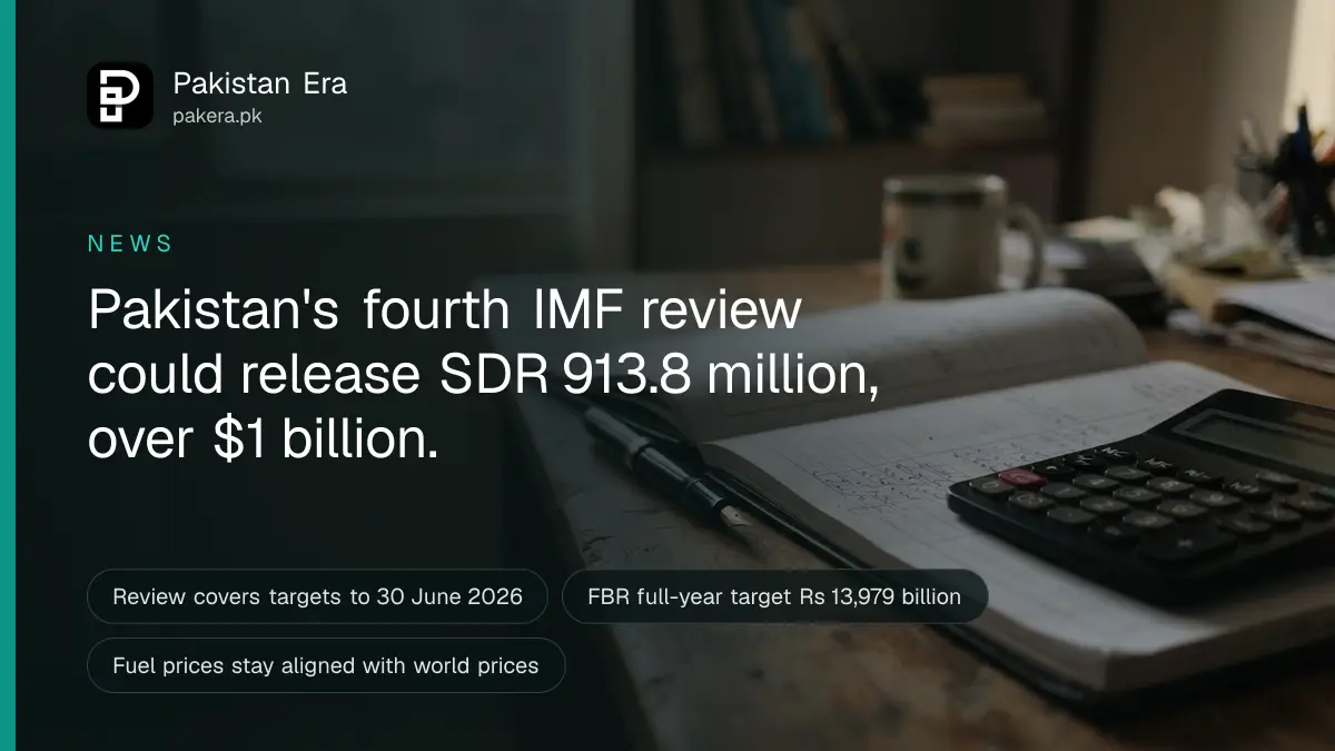 A calculator, a pen and an open ledger on a wooden desk in soft window light