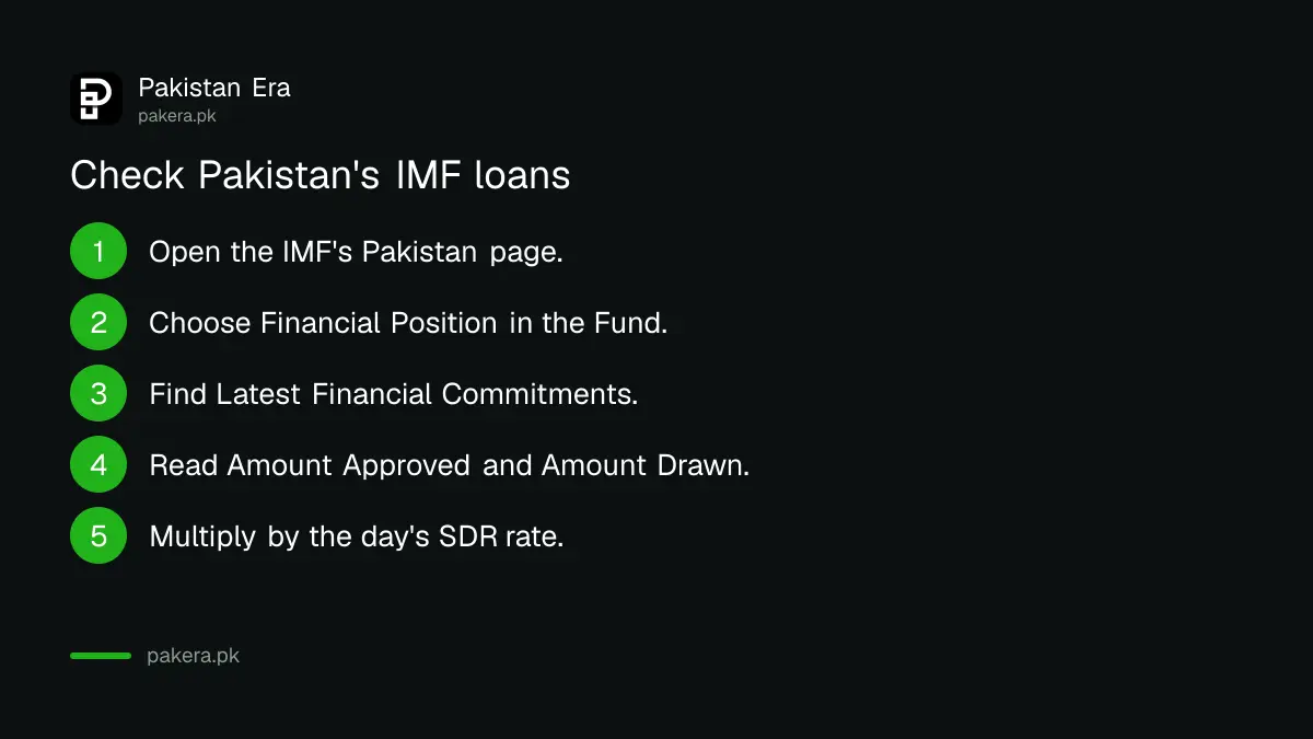 Four steps to check Pakistan's IMF loan figures on the IMF website