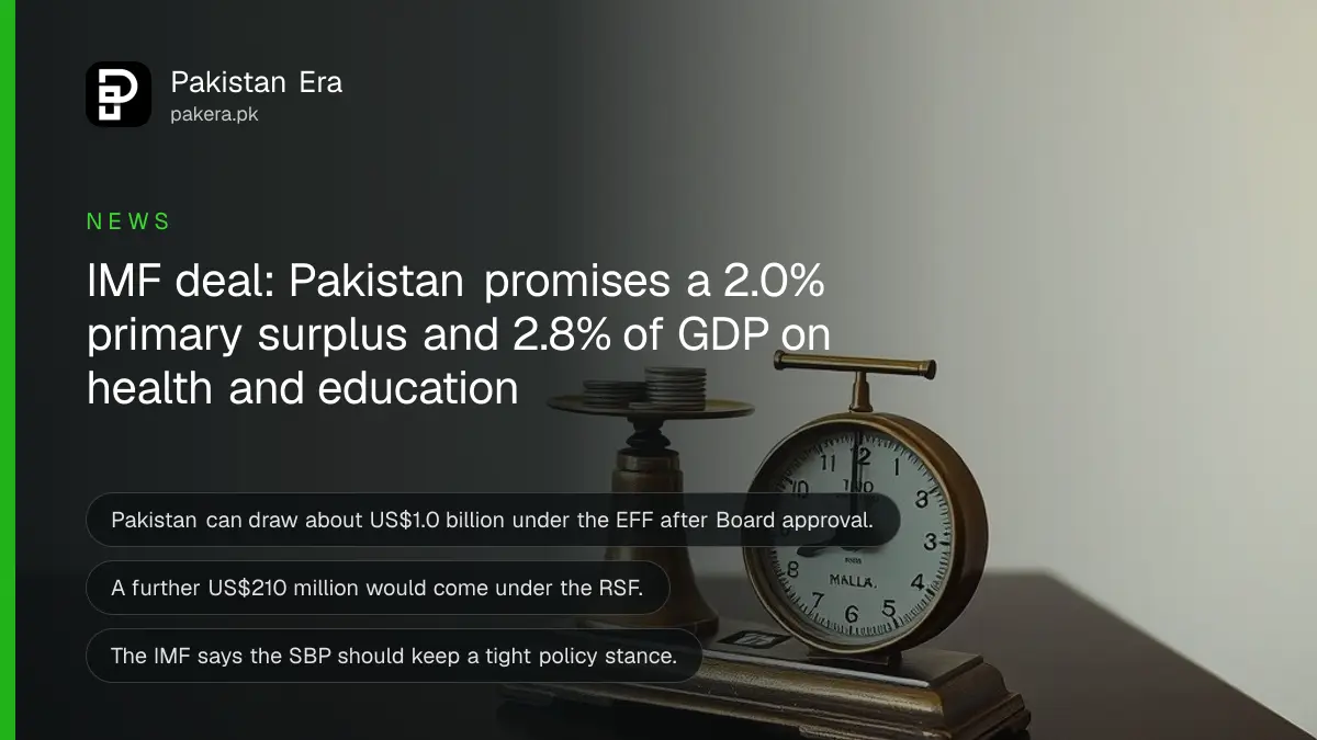 A brass kitchen scale holding coins on a dark wooden table, for a report on the IMF programme for Pakistan