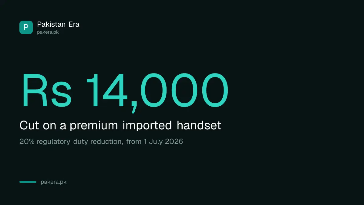 Regulatory duty cut on imported phones worth about Rs 14,000 from 1 July 2026