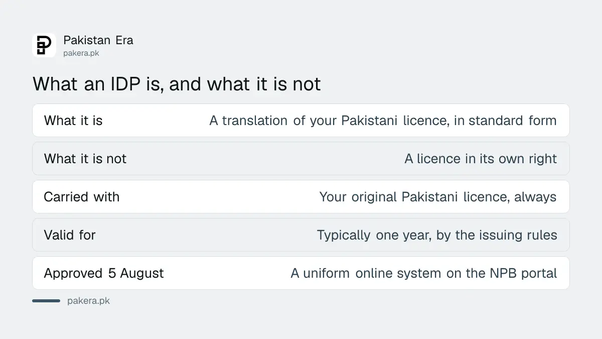 What an international driving permit is and is not