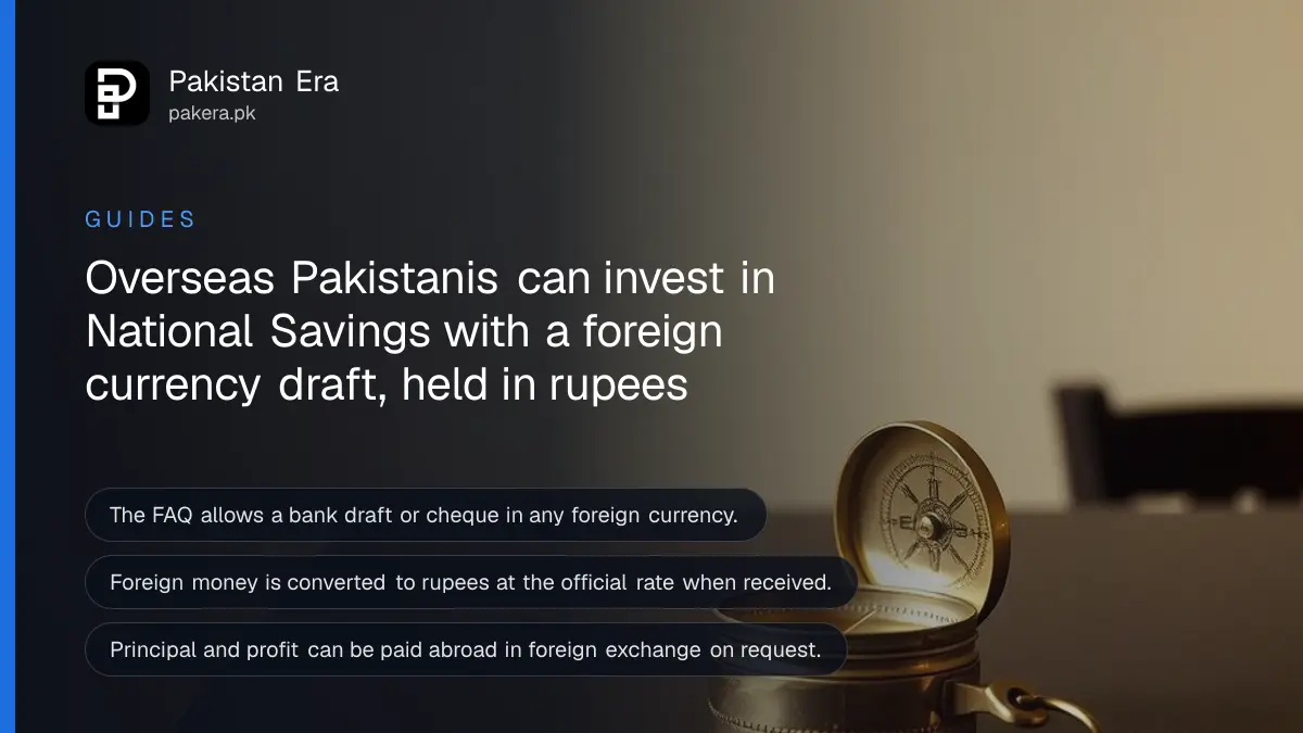 A brass compass on a dark wooden table, for a guide to investing in National Savings from abroad