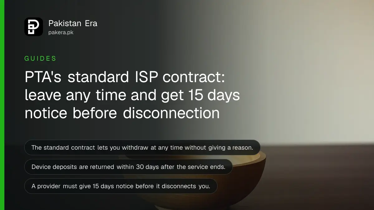 An empty wooden bowl on a dark wooden table, for an article on isp standard contract pta pakistan