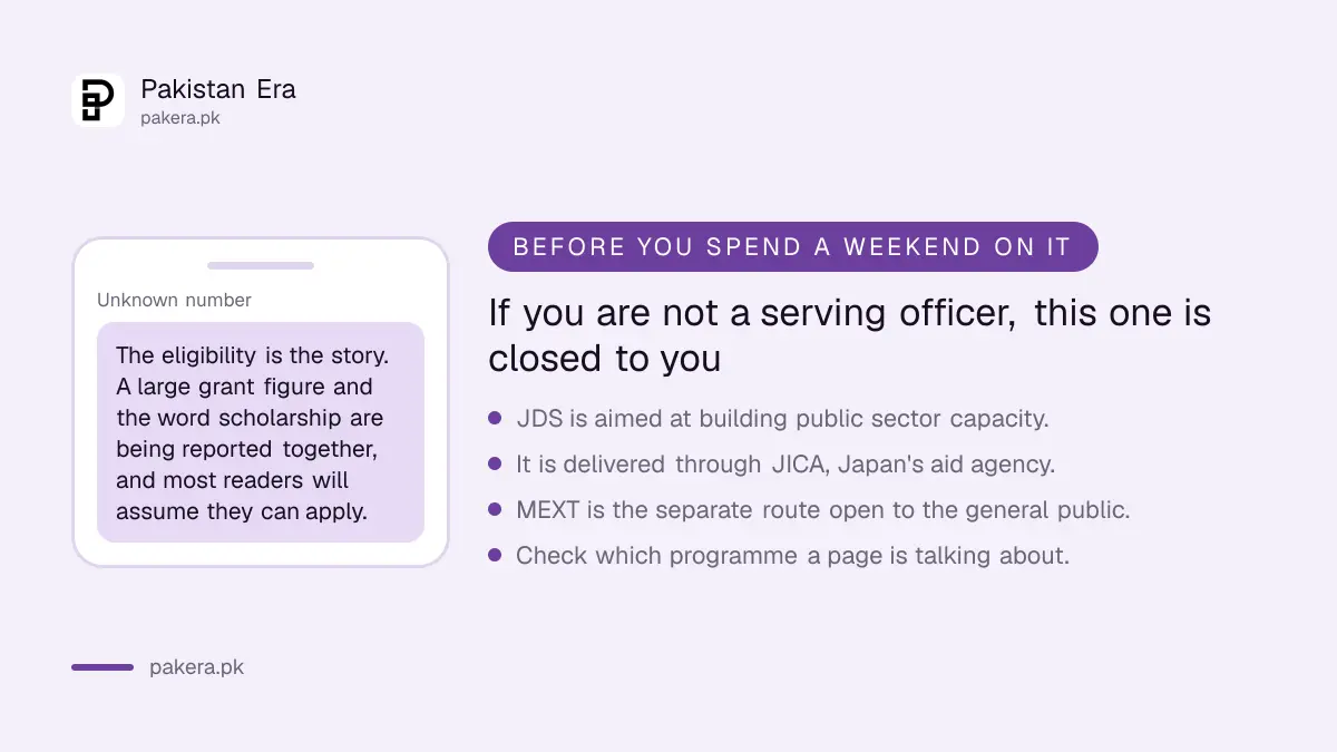 Why the JDS grant headline is misread as a student scholarship