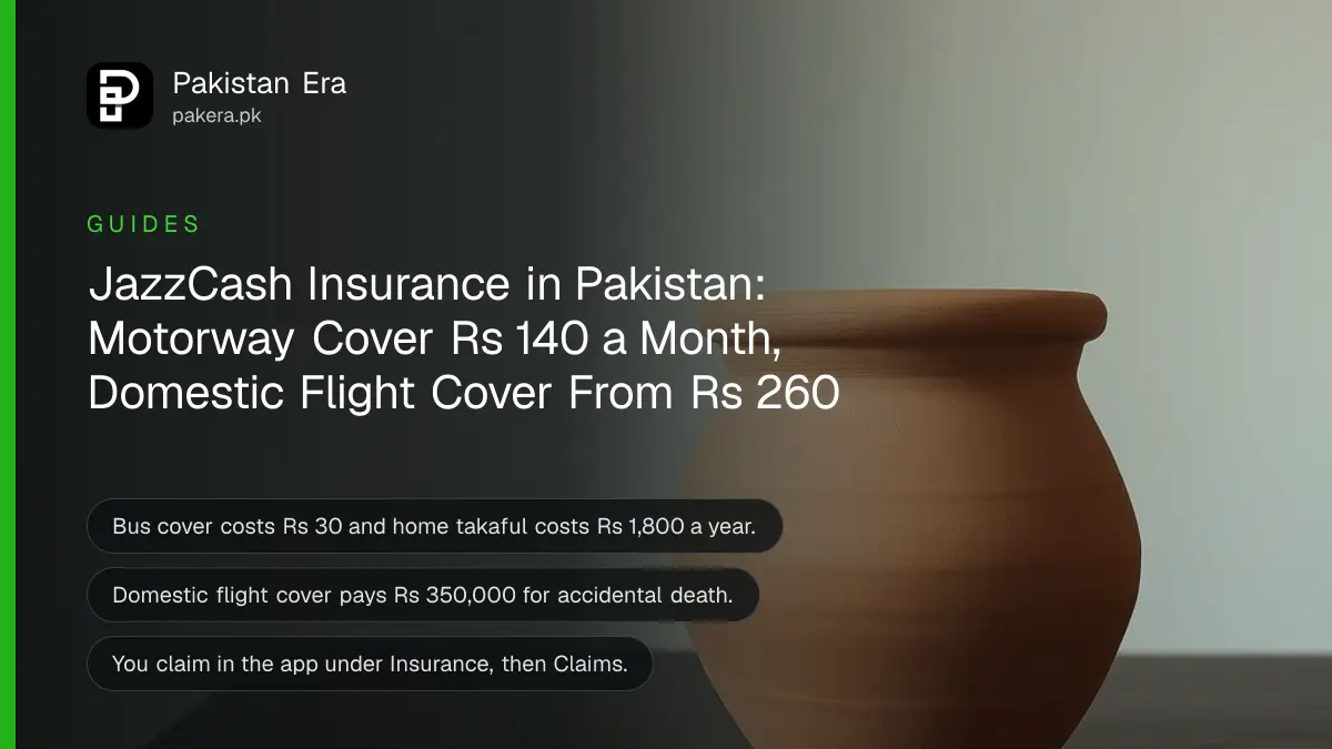 A terracotta pot on a dark wooden table, for an article on JazzCash insurance prices