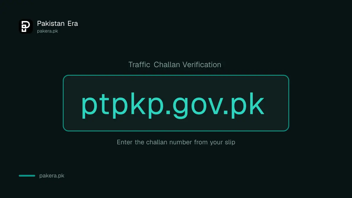 KP e-challan check portal address on the Peshawar Traffic Police website
