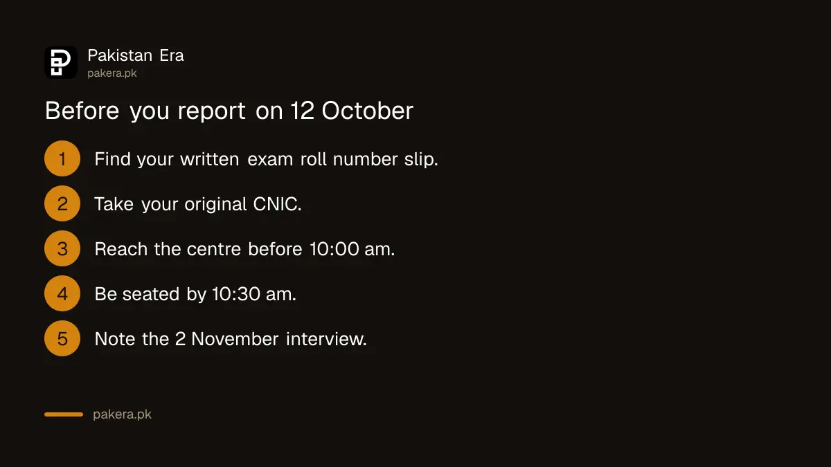 What to bring and when to report for the KPPSC psychological assessment on 12 October 2026
