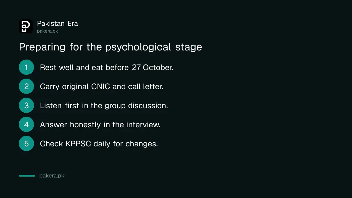 Five steps to prepare for the KPPSC PMS psychological assessment
