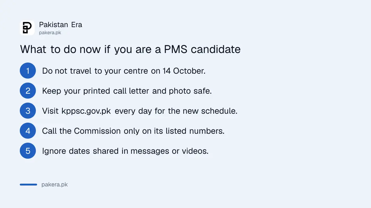 Five steps for KP PMS candidates after the KPPSC postponement