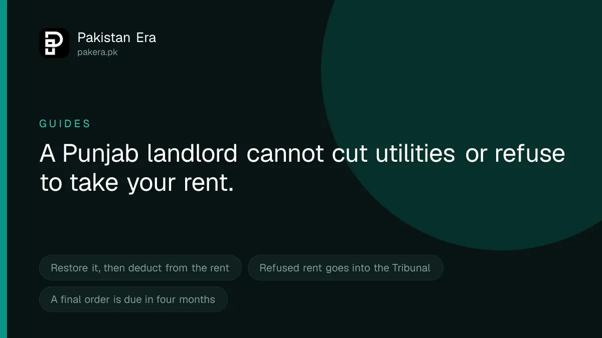What to Do If a Landlord Cuts Your Utilities in Punjab