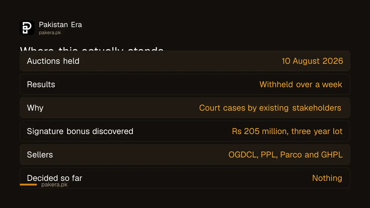 The current state of the LPG auction in Pakistan