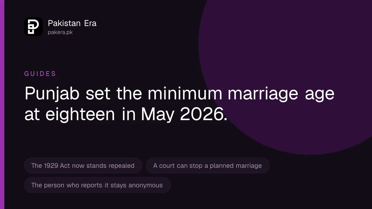 The Marriage Age in Punjab Is Now 18 for Everyone