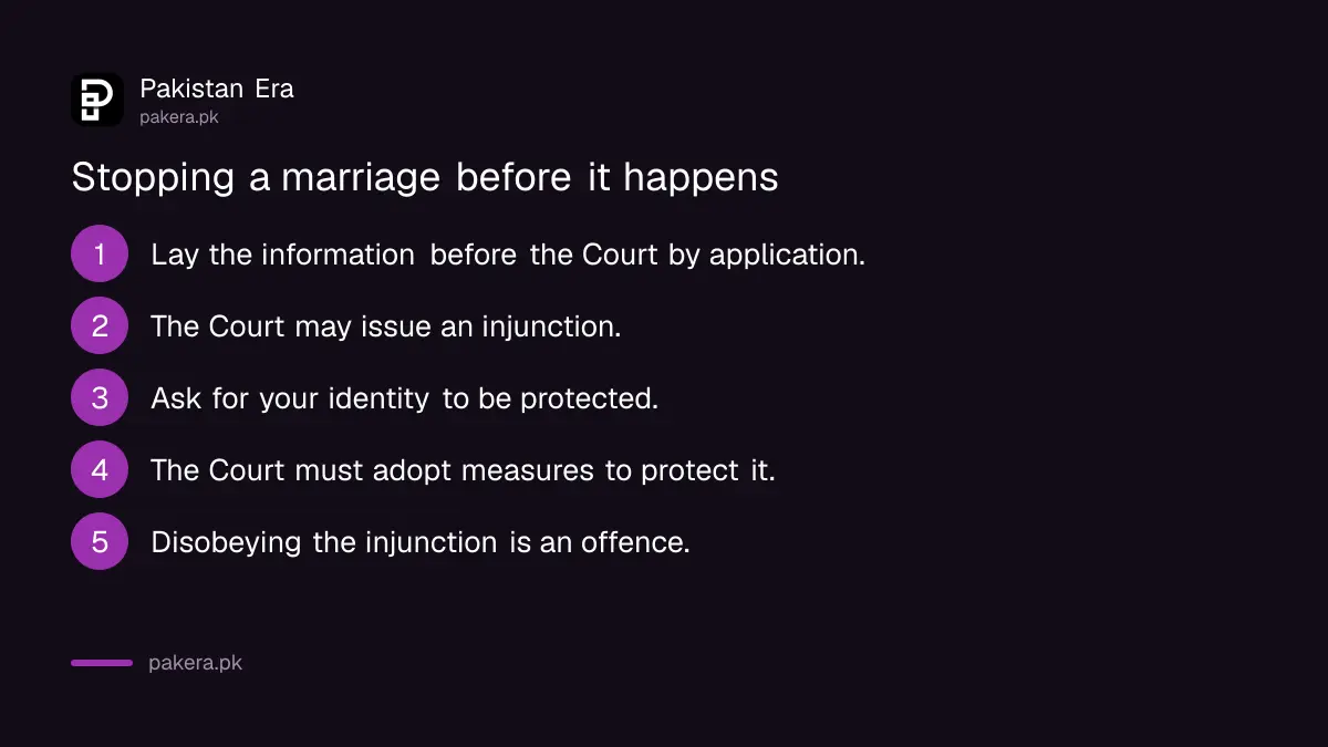 Court injunction to stop a child marriage in Punjab