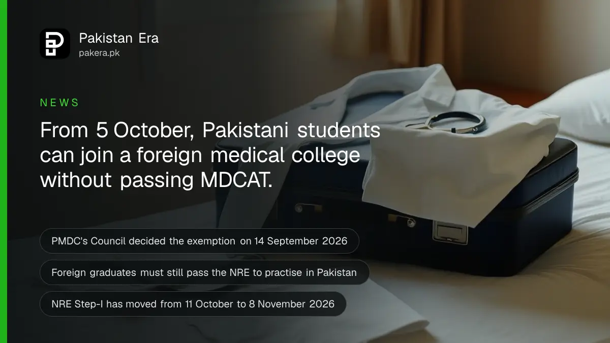 A white doctor's coat folded on a packed suitcase beside a stethoscope in a sunlit bedroom