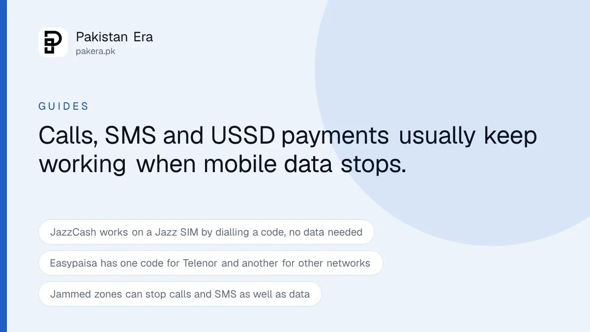 What still works when mobile internet is suspended in Pakistan