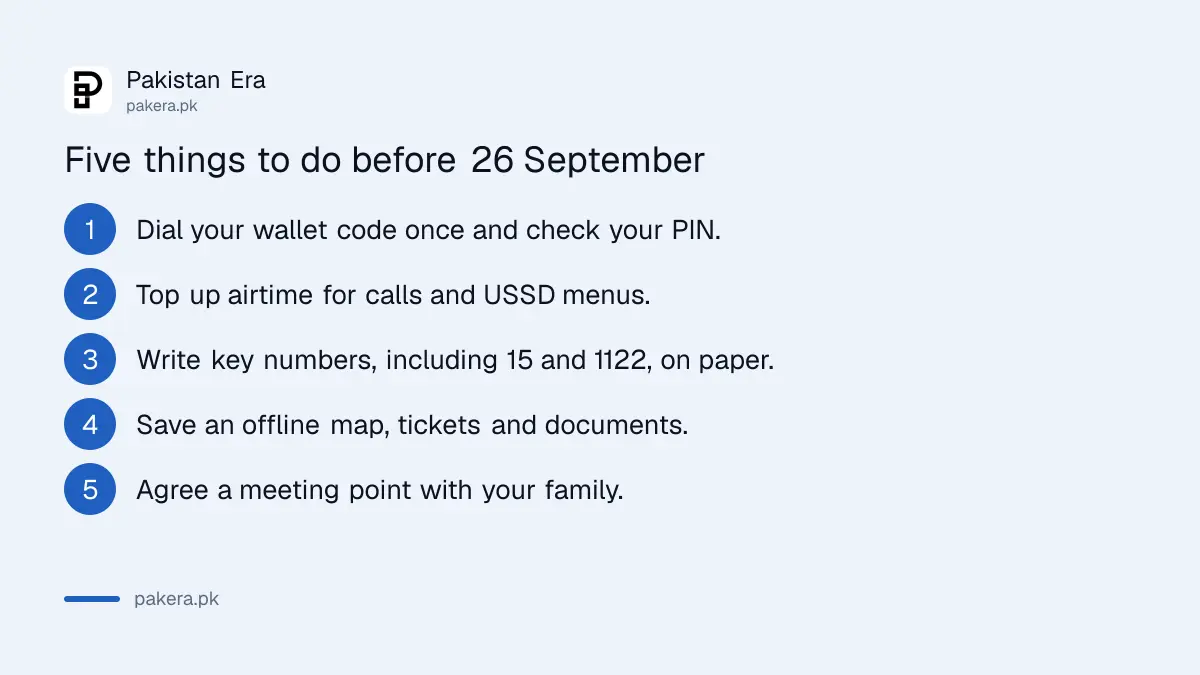 Checklist to prepare for a mobile internet suspension in Pakistan
