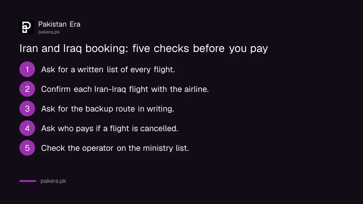 Five steps to verify an Iran and Iraq Ziarat booking