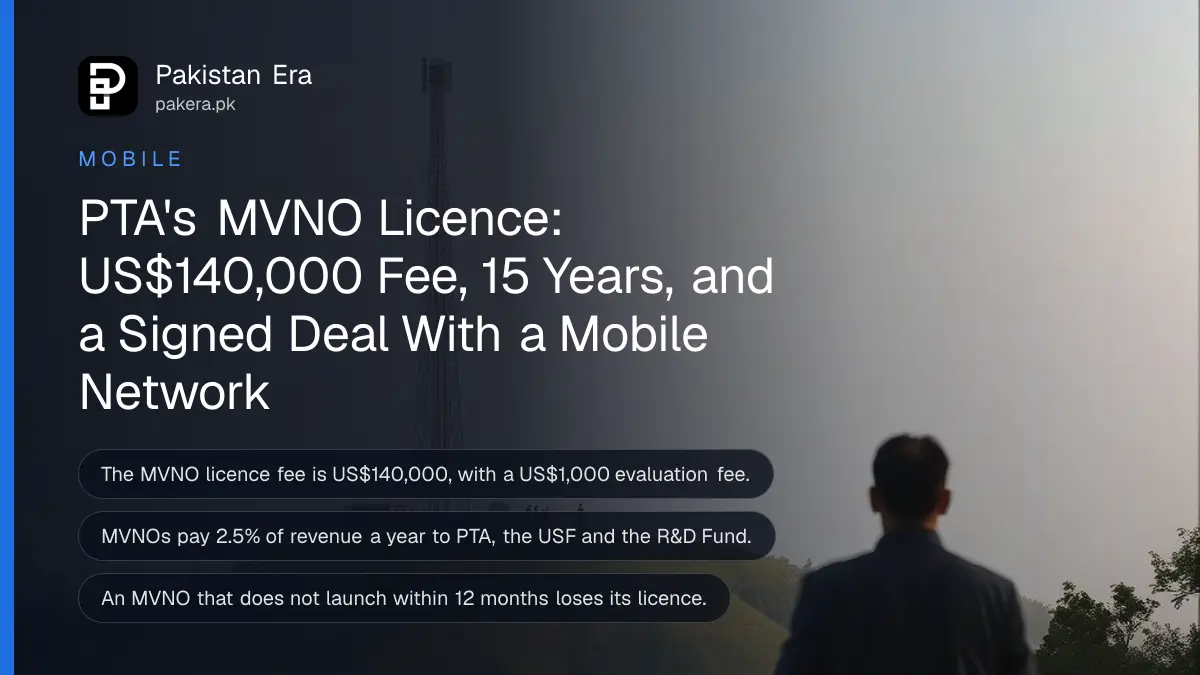 A telecom tower on a green hill outside Islamabad at sunrise, for a guide to PTA's MVNO licence in Pakistan