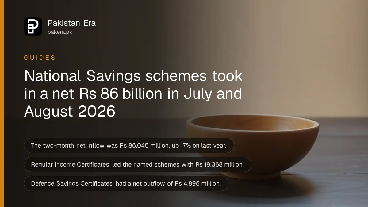 An empty wooden bowl on a dark wooden table, for an article on national savings net inflow
