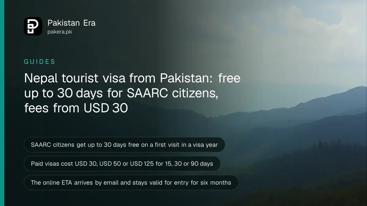 A passport and a map of the Himalayas on a wooden desk beside a cup of tea in soft morning light