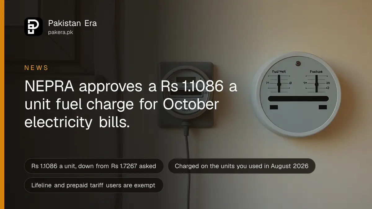 A household electricity meter on a clean wall beside a fuse box in a Pakistani home