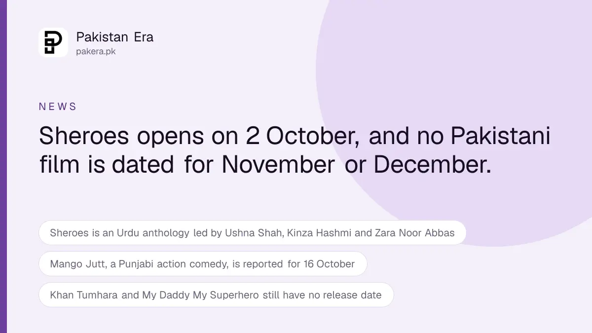 New Pakistani movies releasing from October to December 2026