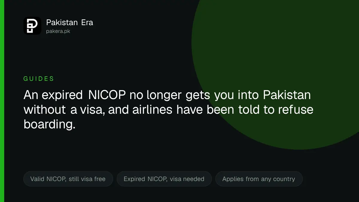 NICOP and POC rules for overseas Pakistanis travelling to Pakistan in 2026