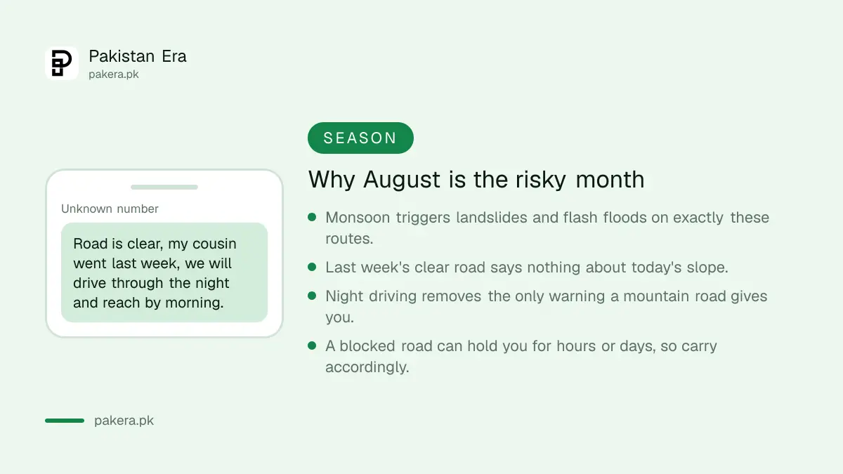 Why August is the risky month for travel to northern Pakistan