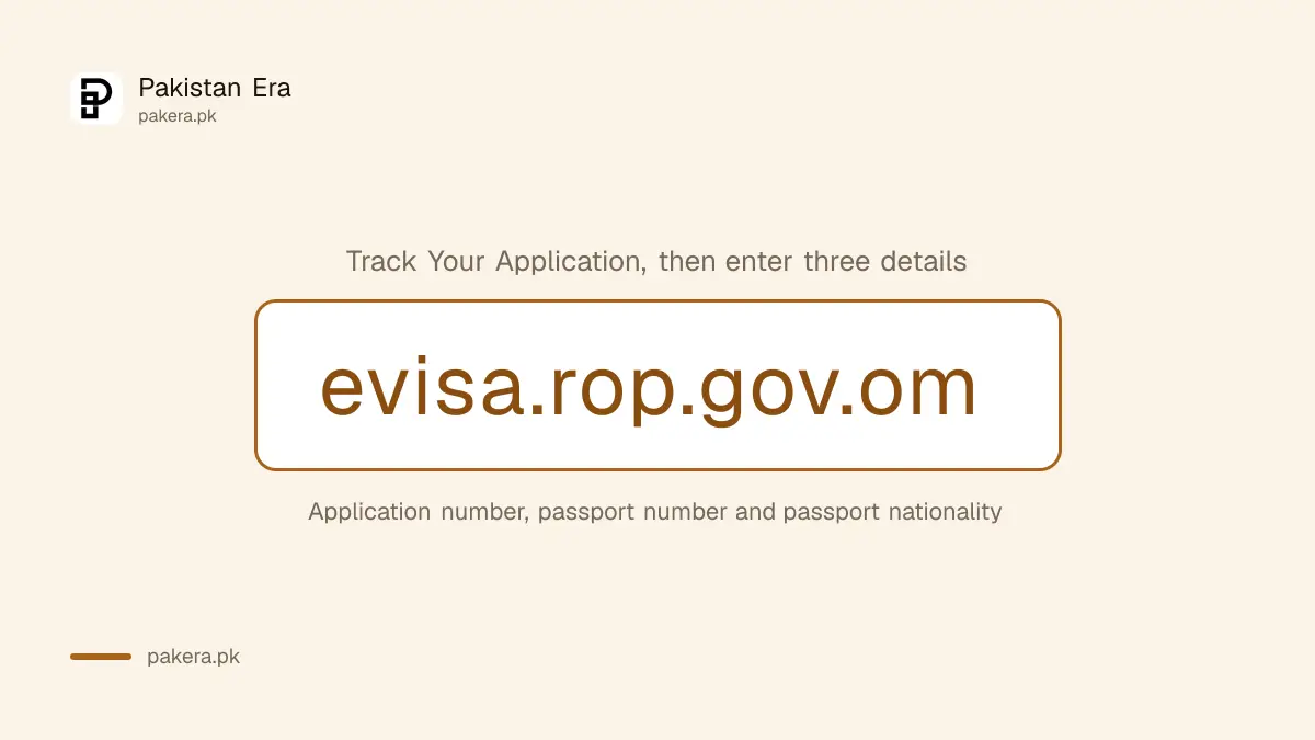 Oman visa check online for Pakistanis on the Royal Oman Police eVisa portal